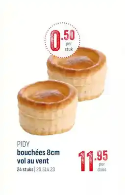 Horeca totaal Pidy bouchées  vol au vent aanbieding