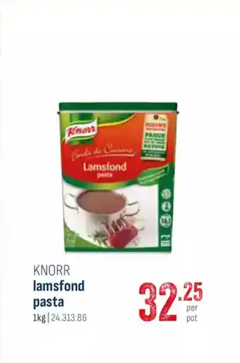 Horeca totaal Knorr lamsfond pasta aanbieding