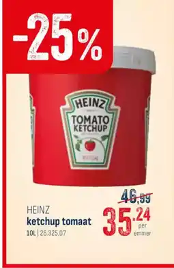 Horeca totaal Heinz ketchup tomaat aanbieding