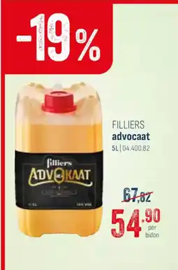 Horeca totaal Filliers advocaat aanbieding