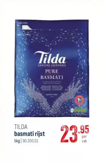 Horeca totaal Tilda basmati rijst aanbieding