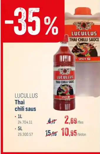 Horeca totaal Lucullus thai chili saus aanbieding