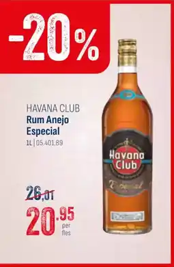 Horeca totaal Havana club rum anejo especial aanbieding