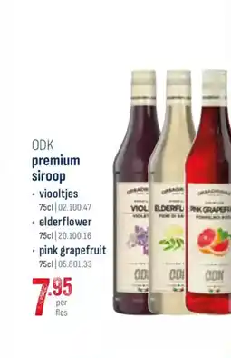 Horeca totaal ODK premium siroop viooltjes aanbieding