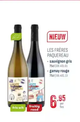 Horeca totaal Les frères paquereau sauvignon gris aanbieding