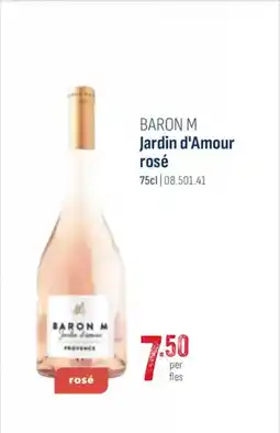 Horeca totaal Baron M jardin d'amour rosé aanbieding