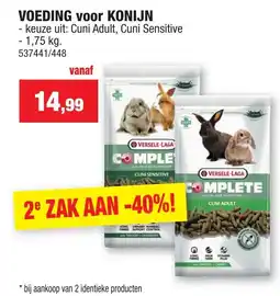 Hubo Voeding voor konijn aanbieding