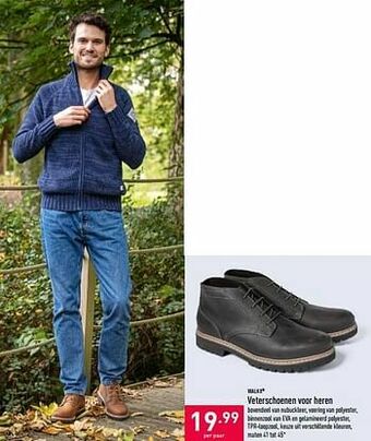 ALDI Veterschoenen voor heren aanbieding