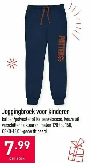 ALDI Joggingbroek voor kinderen aanbieding