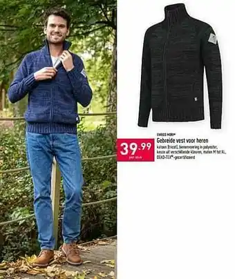ALDI Gebreide vest voor heren aanbieding