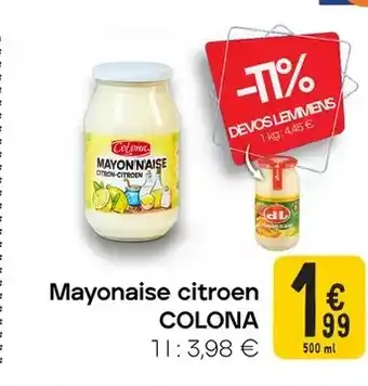 Cora Mayonaise citroen aanbieding