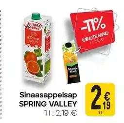 Cora Sinaasappelsap SPRING VALLEY aanbieding