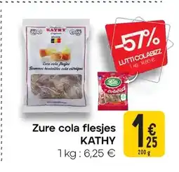 Cora Zure cola flesjes aanbieding