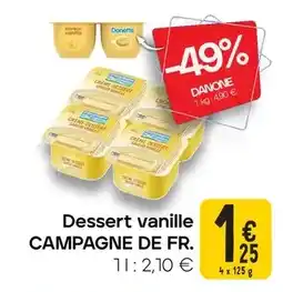 Cora Dessert vanille CAMPAGNE DE FR aanbieding