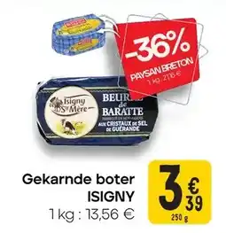 Cora Gekarnde boter ISIGNY aanbieding