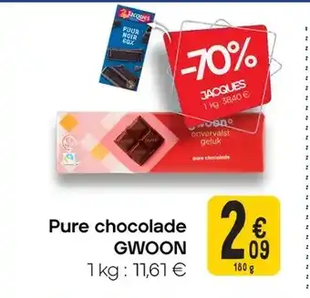 Cora Pure chocolade GWOON aanbieding