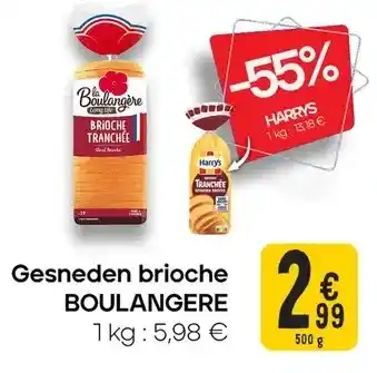 Cora Gesneden brioche BOULANGERE aanbieding