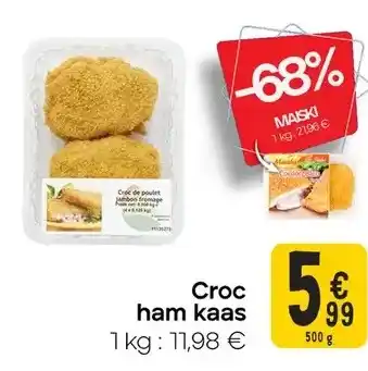 Cora Croc ham kaas aanbieding