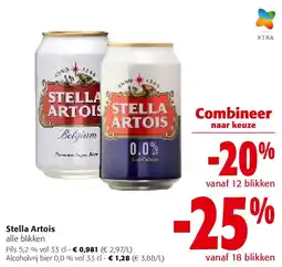 Colruyt Stella Artois alle blikken aanbieding