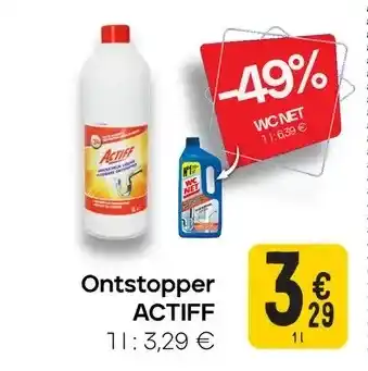 Cora Ontstopper ACTIFF aanbieding