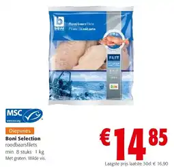 Colruyt Boni Selection roodbaarsfilets aanbieding