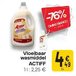 Cora Vloeibaar wasmiddel ACTIFF aanbieding