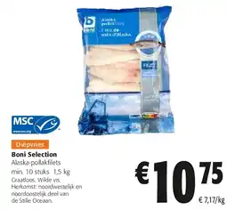 Colruyt Boni Selection Alaska-pollakfilets aanbieding