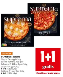 Colruyt Dr. Oetker Suprema Cinque Formaggi 424 g aanbieding