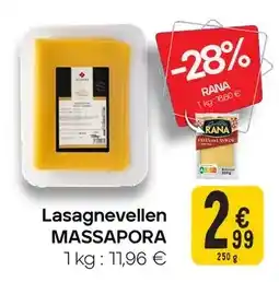 Cora Lasagnevellen MASSAPORA aanbieding