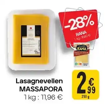 Cora Lasagnevellen MASSAPORA aanbieding