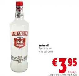 Colruyt Smirnoff Premium Ice 4 % vol 70 cl aanbieding