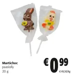 Colruyt Martichoc paaslolly 20 g aanbieding