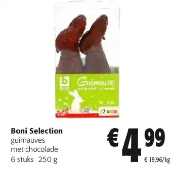 Colruyt Boni Selection guimauves met chocolade aanbieding