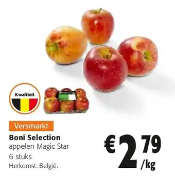 Colruyt Boni Selection appelen Magic Star 6 stuks aanbieding