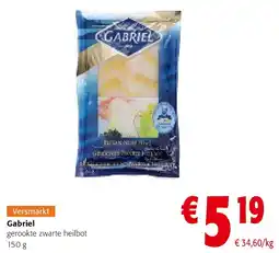 Colruyt Gabriel gerookte zwarte heilbot 150 g aanbieding