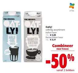 Colruyt Oatly! volledig assortiment aanbieding