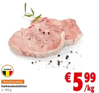 Colruyt Varkenskoteletten aanbieding