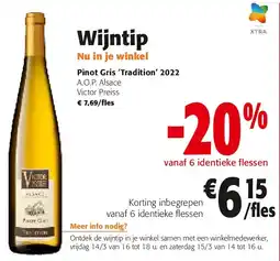 Colruyt Pinot Gris ‘Tradition’ 2022 aanbieding