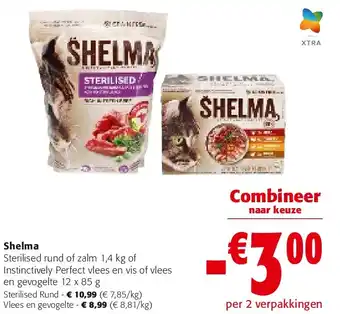 Colruyt Shelma Sterilised rund of zalm 1,4 kg aanbieding