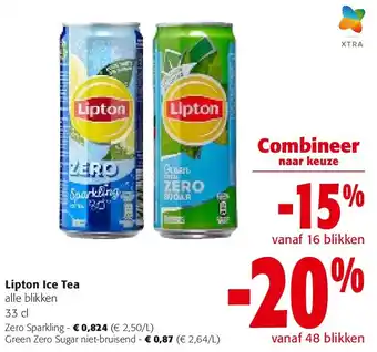 Colruyt Lipton Ice Tea Zero Sparkling aanbieding