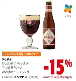 Colruyt Postel Dubbel 7 aanbieding