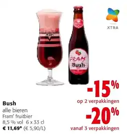 Colruyt Bush alle bieren Fram’ fruitbier aanbieding