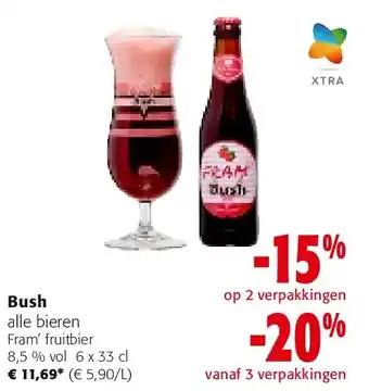 Colruyt Bush alle bieren Fram’ fruitbier aanbieding