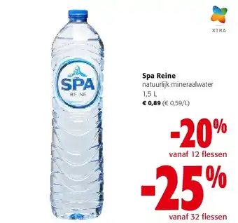 Colruyt Spa Reine natuurlijk mineraalwater 1,5 L aanbieding