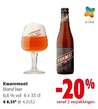 Colruyt Kwaremont blond bier aanbieding