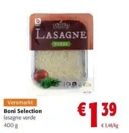 Colruyt Boni Selection lasagne verde 400 g aanbieding