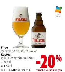 Colruyt Filou sterk blond bier 8,5 % vol aanbieding