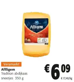 Colruyt Affligem Tradition abdijkaas sneetjes 350 g aanbieding