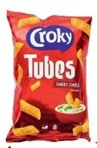 Colruyt Croky tubes sweet chili flavour aanbieding