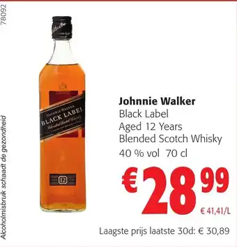 Colruyt Johnnie walker black label aanbieding